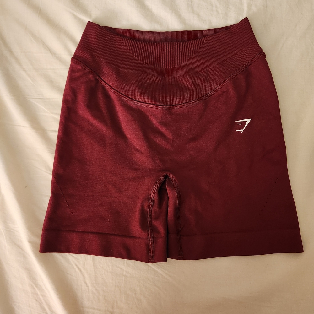 Gymshark Women's Deep Red Bike Shorts